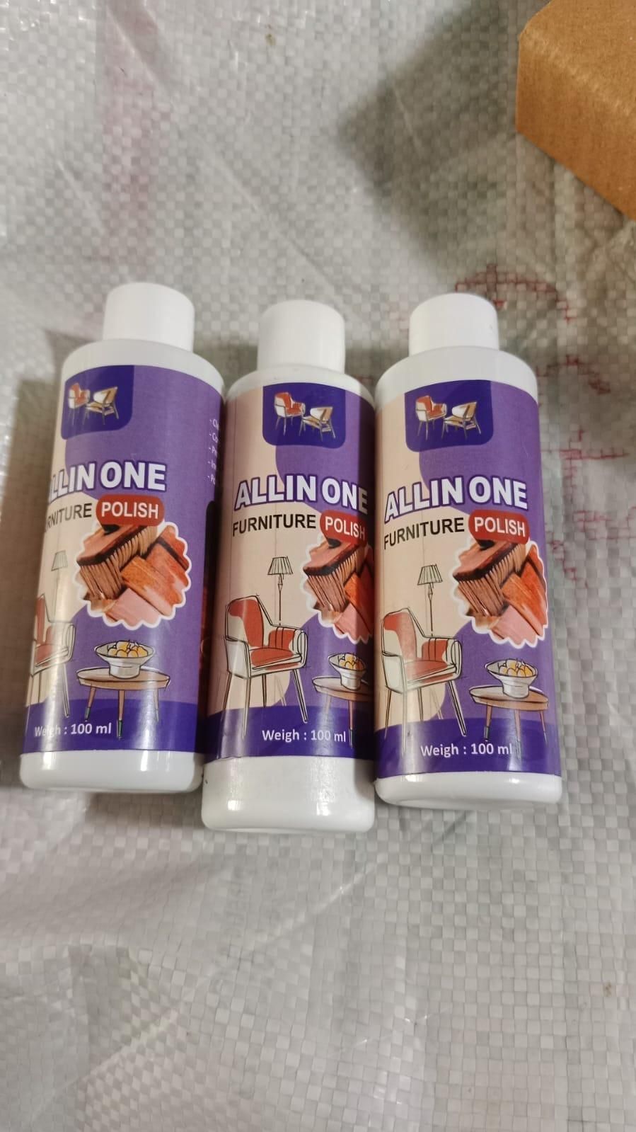 Polish Furniture Cleaner Shiner Floor Coating Paint Wood 100ML (Pack of 3) cs2856-ri