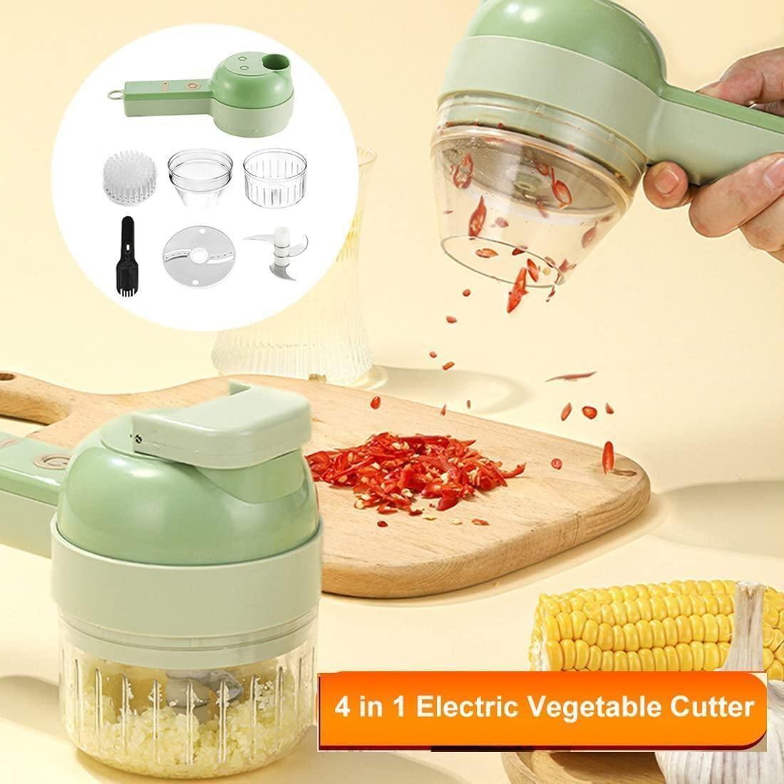 4 in 1 Portable Electric Vegetable Cutter Set cs2856-ri