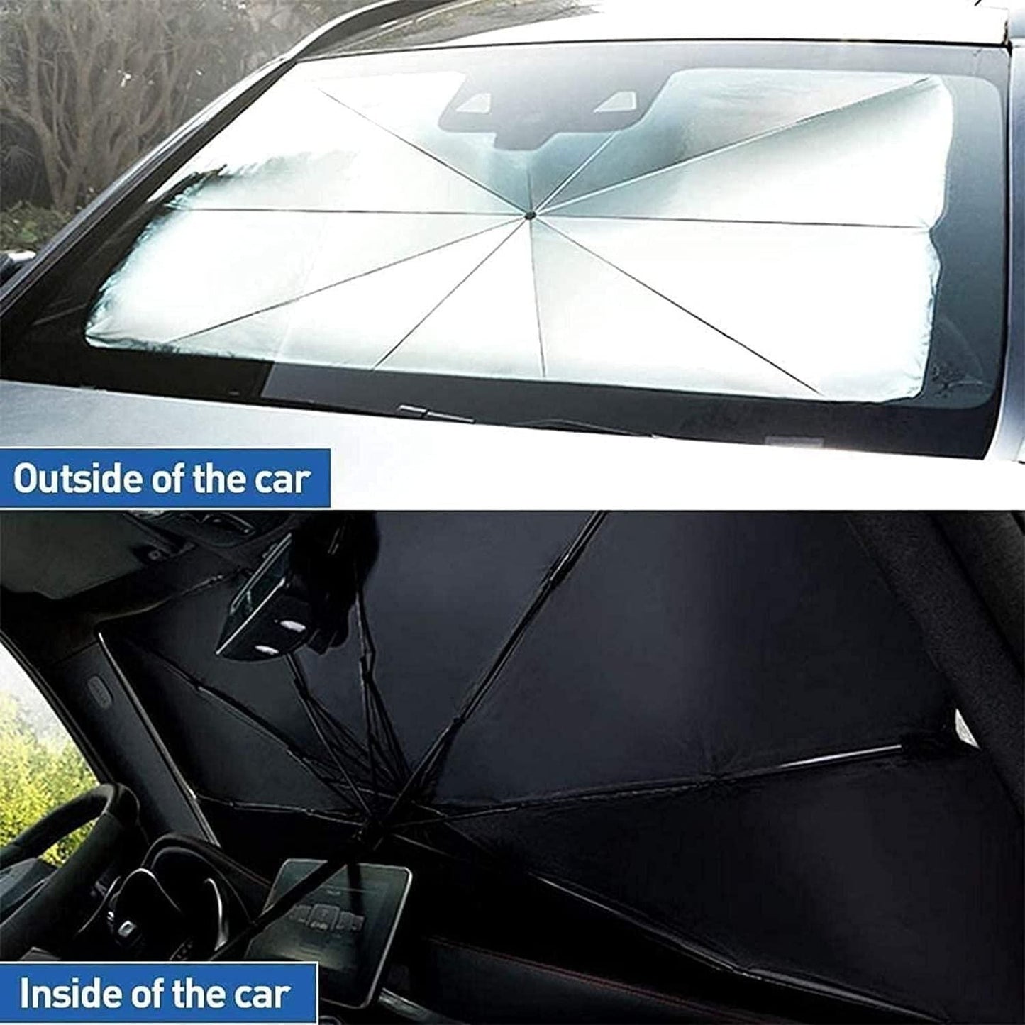 Car Windshield Sun Shade Umbrella� cs2856-ri