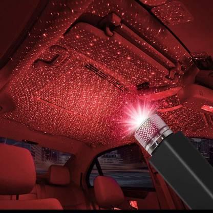 Star Decoration Light, 12V LED Car Atmosphere Lamp, 360 degree Rotation Use for USB Disco Light/Night Light/Room/Car/Party Decoration Disco Laser light Car Fancy Lights Car Fancy Lights (Black) cs2856-ri