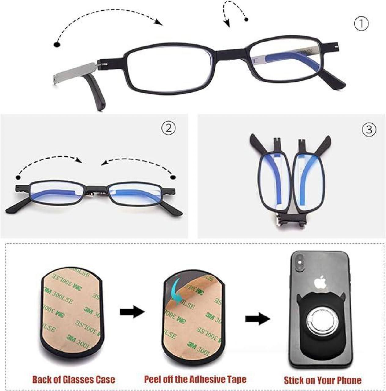 Anti Blue Light Folding reading Glasses For Men cs2856-ri