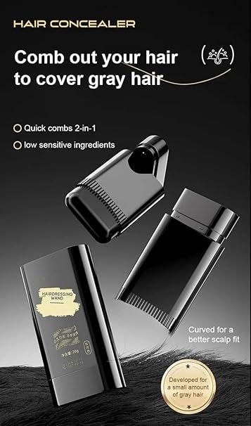 Covering White Hair touch up comb - Black cs2856-ri