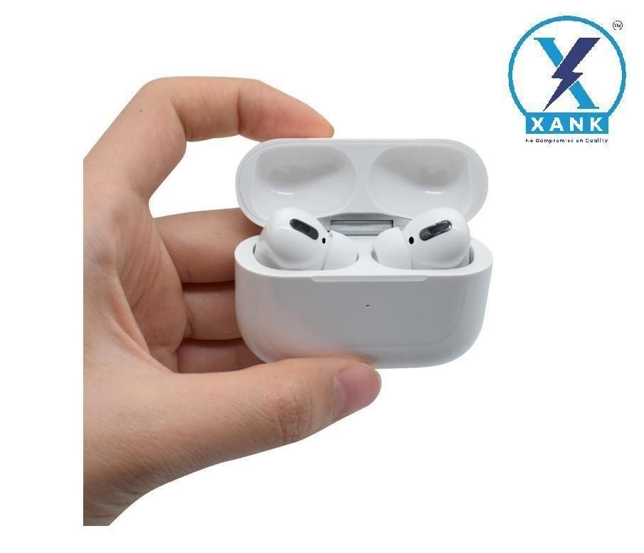 XANK Air-pods Pro with Wireless Charging Case with Sensor Enabled Bluetooth Headset (White, True Wireless) cs2856-ri