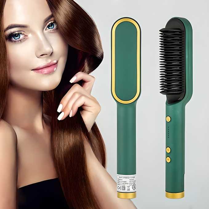 Professional Electric Hair Straightener Comb Brush cs2856-ri