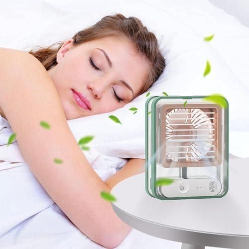 Rechargeable Battery Operated Mini USB Fan With Mist Water Spray cs2856-ri