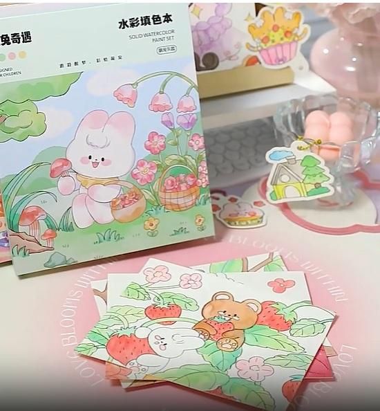 Cartoon Art Coloring Painting Set for Kid's cs2856-ri