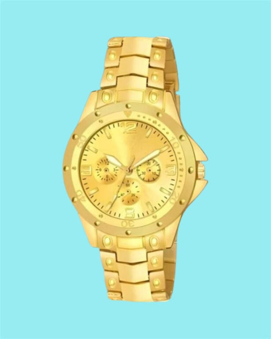 Men's Golden Stainless Steel Watches cs2856-ri