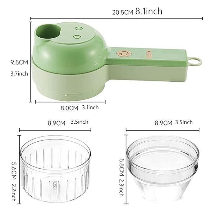 4 in 1 Portable Electric Vegetable Cutter Set cs2856-ri