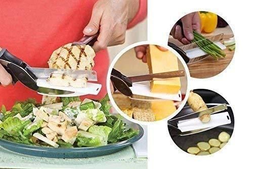 Clever Cutter - 2 in 1 Kitchen Knife / Cleaver Cutters cs2856-ri