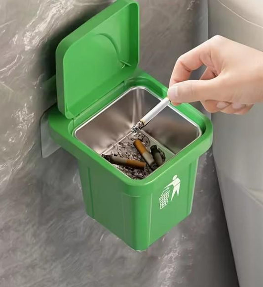 Stainless Steel Multipurpose Use Mini Dustbin & Ashtray cs2856-ri