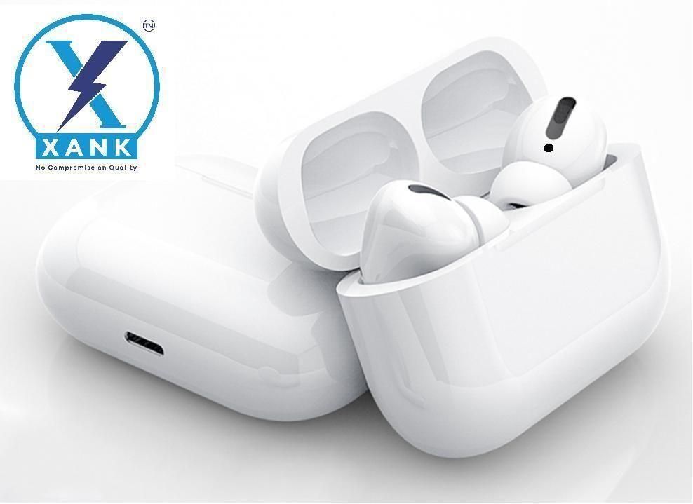 XANK Air-pods Pro with Wireless Charging Case with Sensor Enabled Bluetooth Headset (White, True Wireless) cs2856-ri