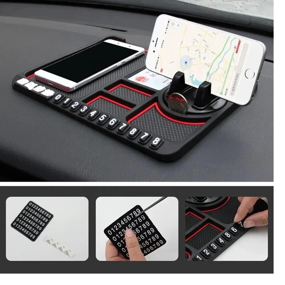 HSR Car Accessories Multifunction Phone GPS Holder Anti-Slip Silicone Pad and Car Mobile Holders for Car Dashboard cs2856-ri