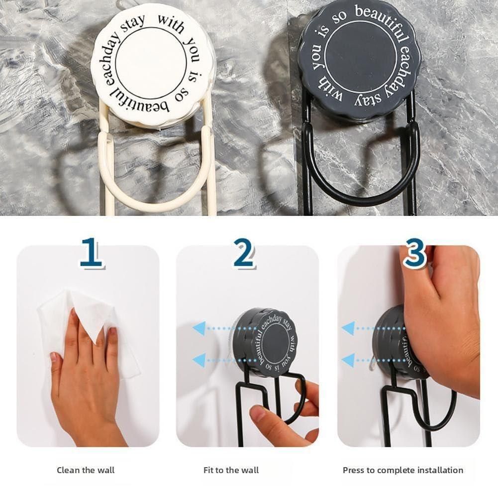 2 Pcs Waterproof Vacuum Suction Hook cs2856-ri