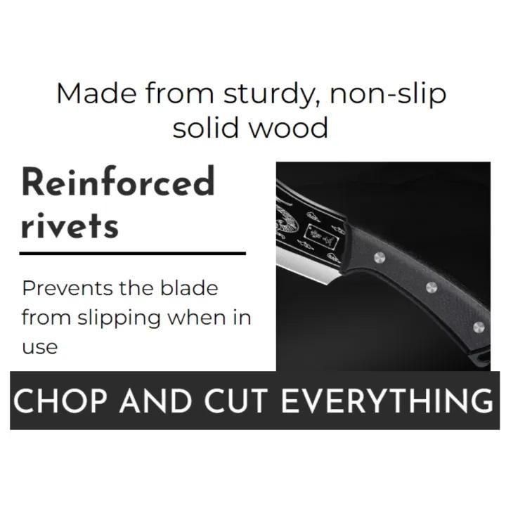 Dragon Chopping Knife Stainless Steel Blade cs2856-ri