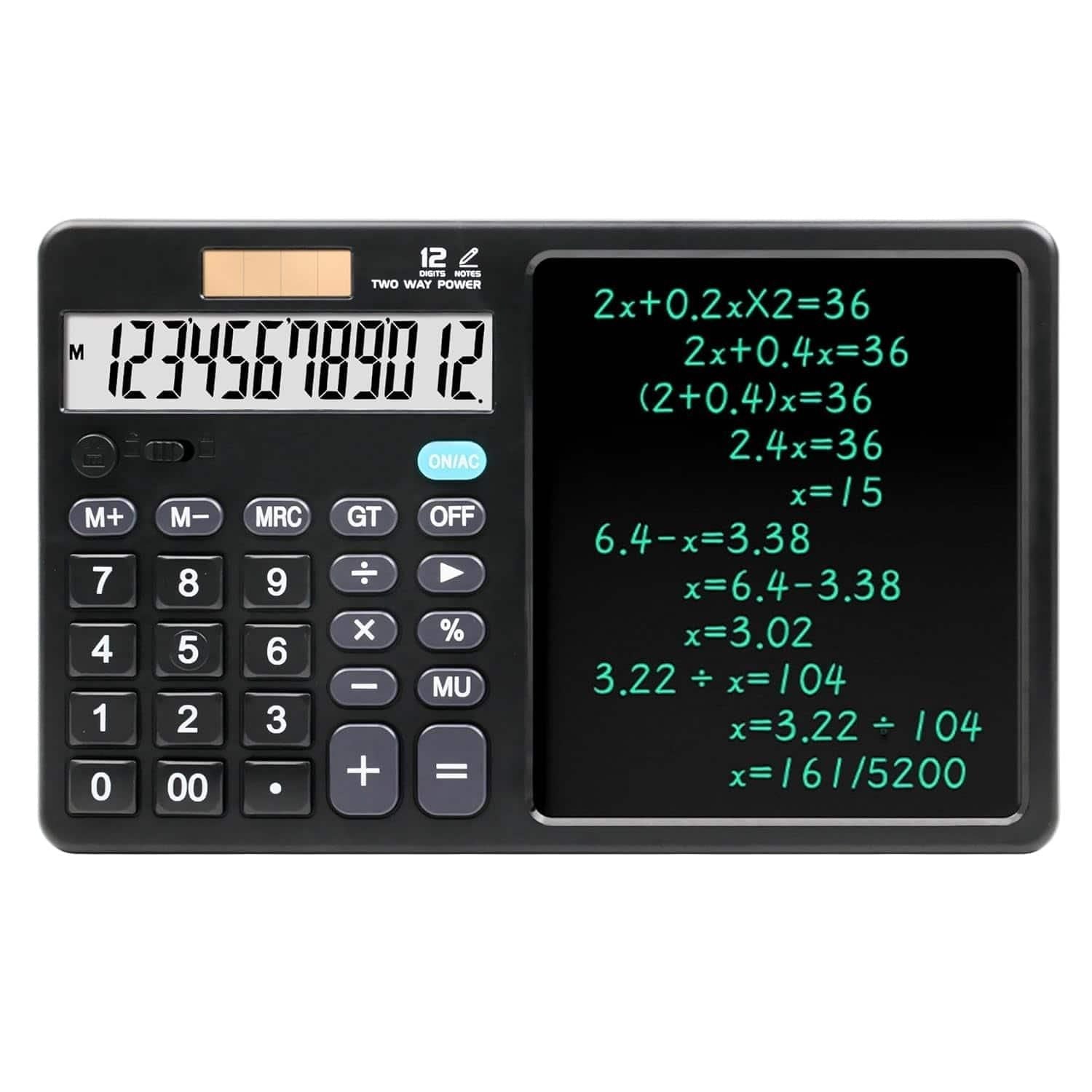 Calculator with Notepad cs2856-ri