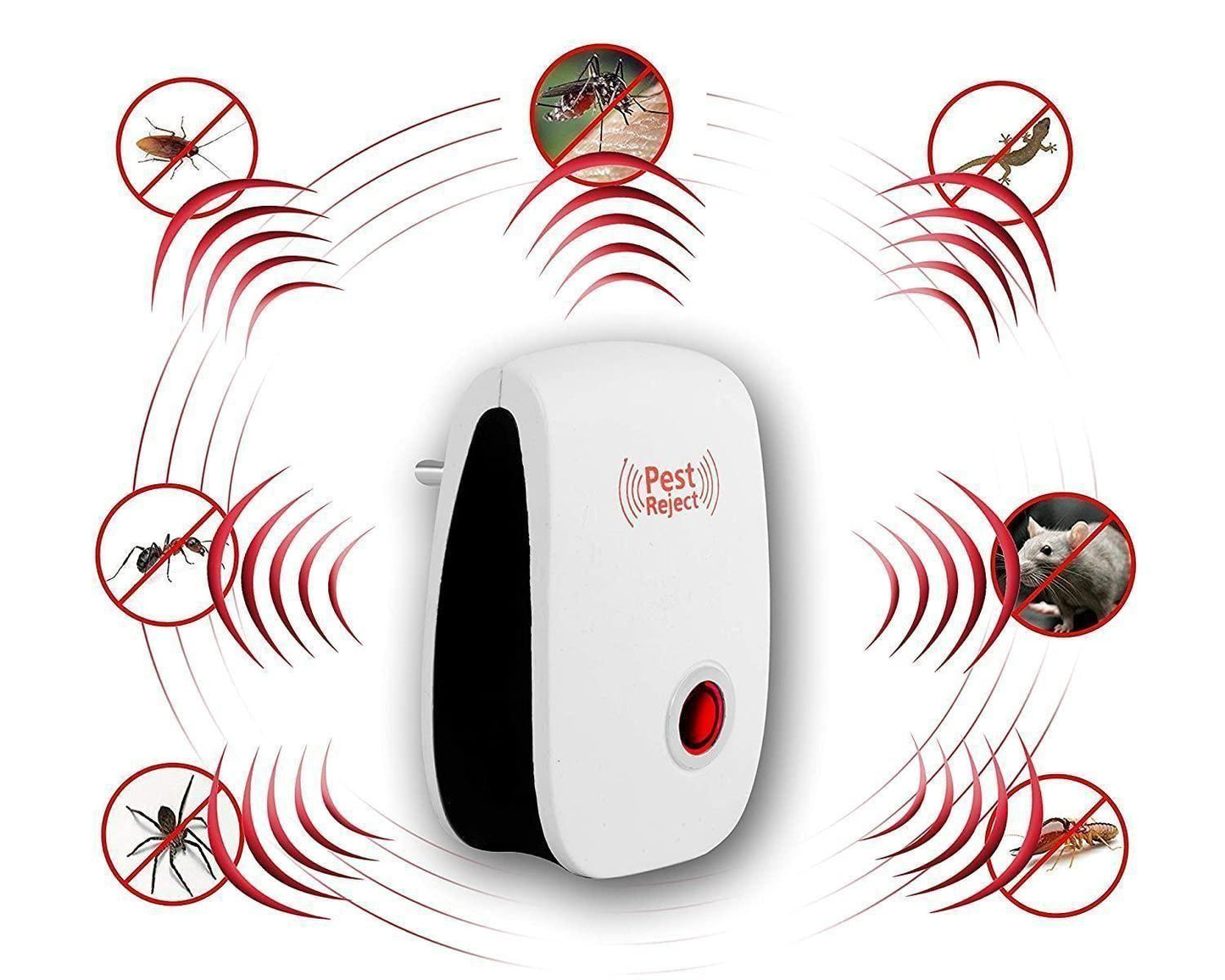 Ultrasonic Pest Repeller for Mosquito, Cockroaches, etc (Pack of 2) cs2856-ri