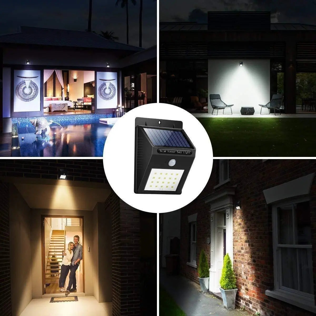 Security Light- 20 LED Bright Outdoor Security Lights with Motion Sensor cs2856-ri