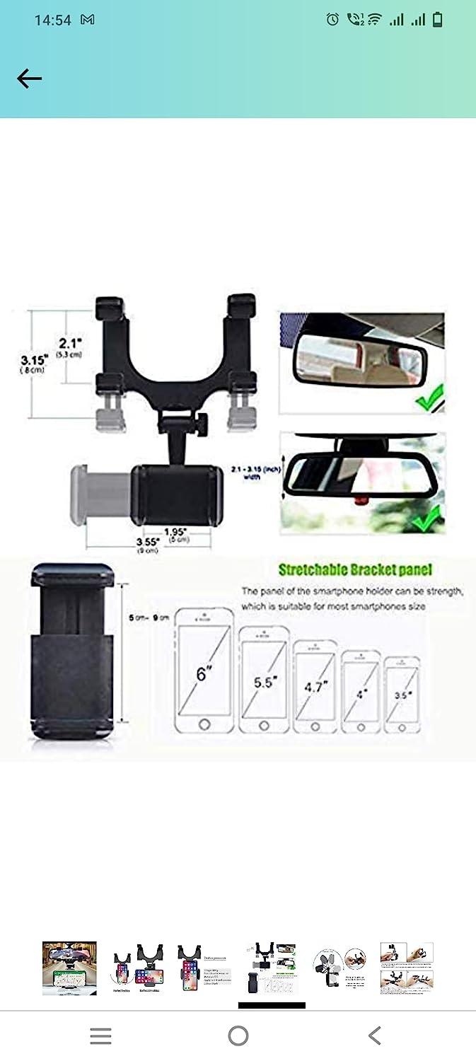Rearview Mirror Phone Holder for Car cs2856-ri