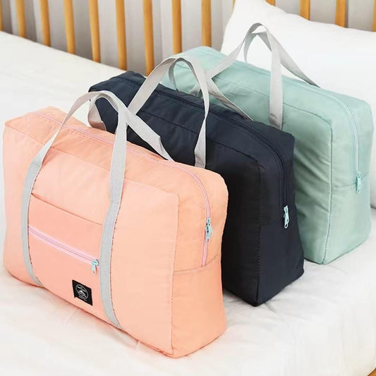 Foldable Travel Bag Tote Lightweight Waterproof Duffel Bag (Pack of 1) cs2856-ri