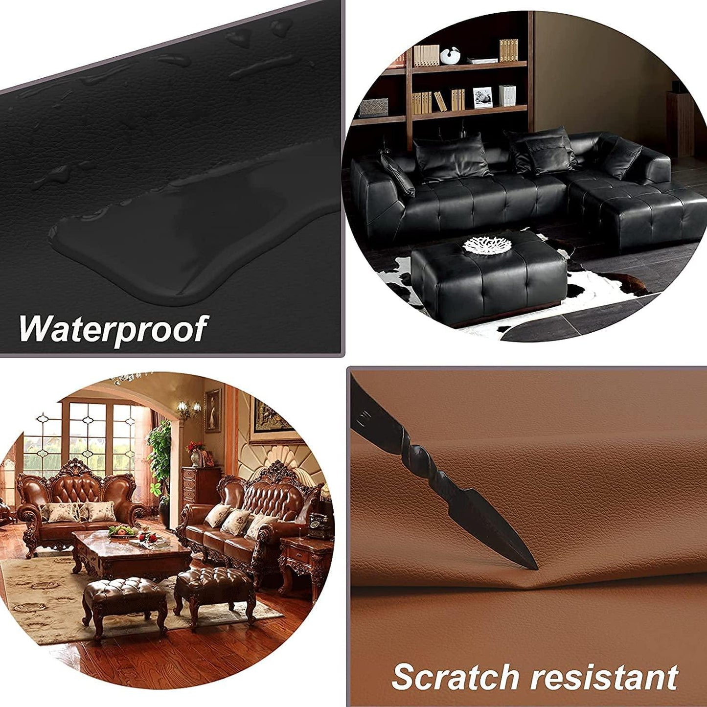 Leather Repair Patch Tape kit for Couches & Furniture Sofa cs2856-ri