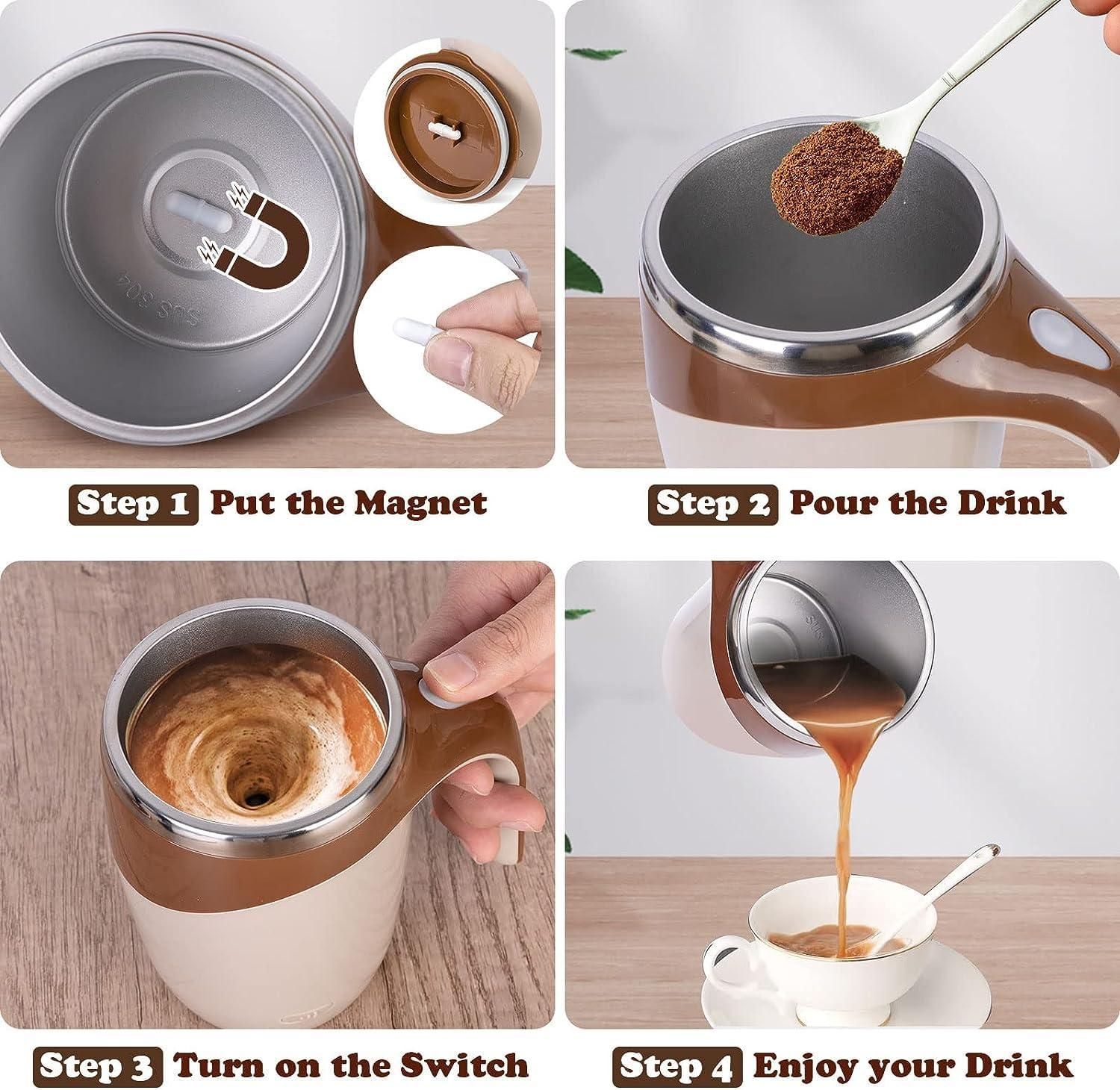 Self Stirring Magnetic Mug cs2856-ri