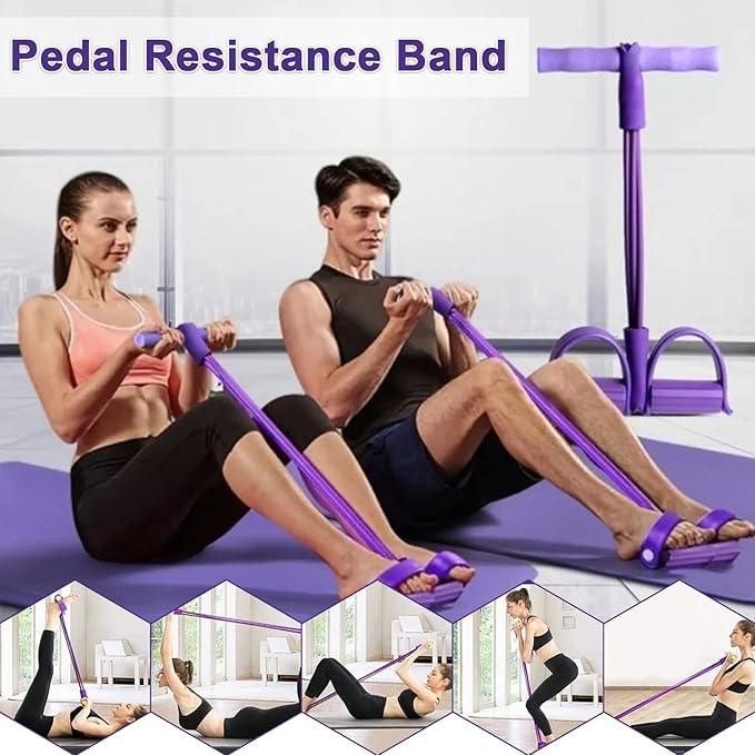 Yoga Pedal Puller Resistance Band Fitness Equipment cs2856-ri