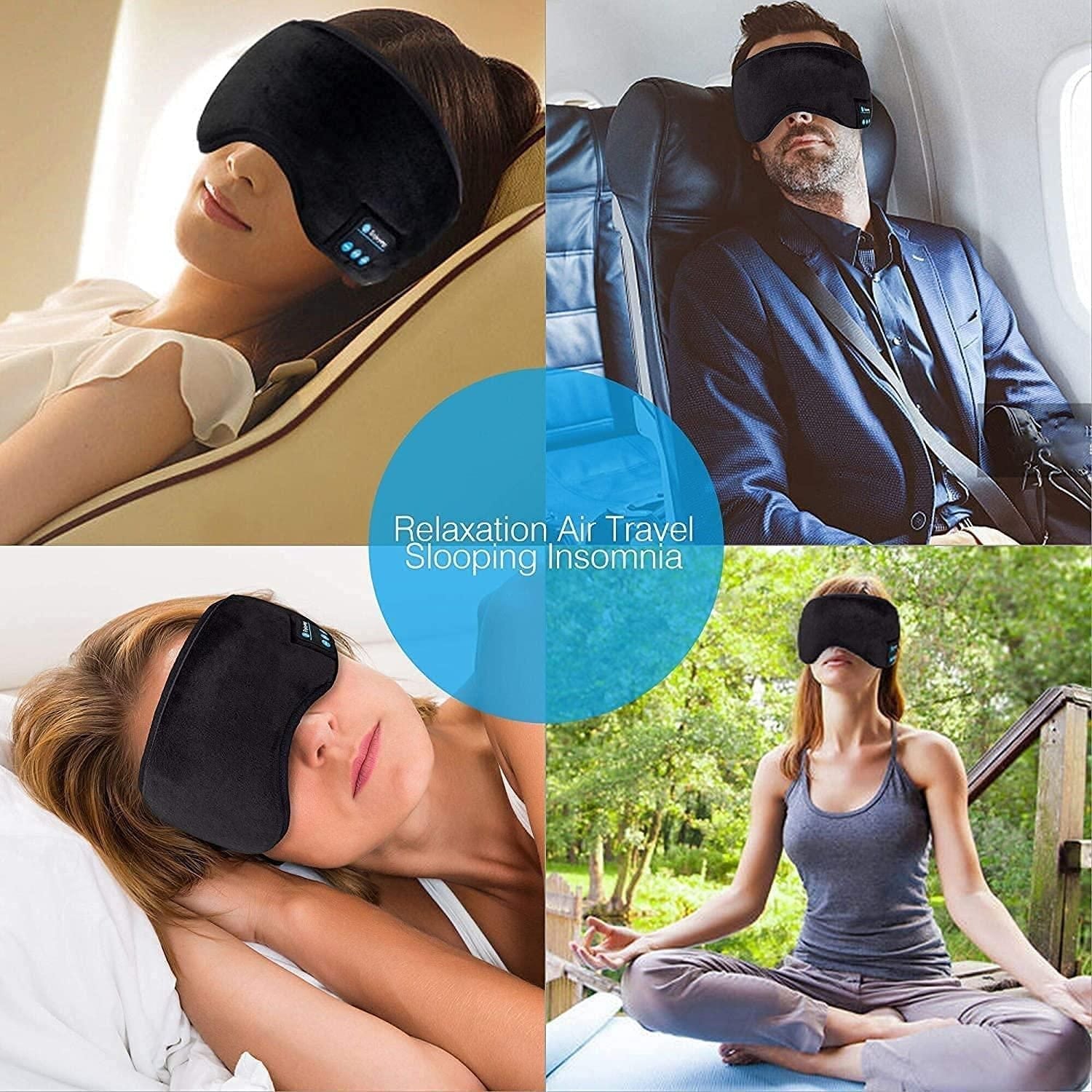 Wireless Bluetooth Eye Mask With Music cs2856-ri