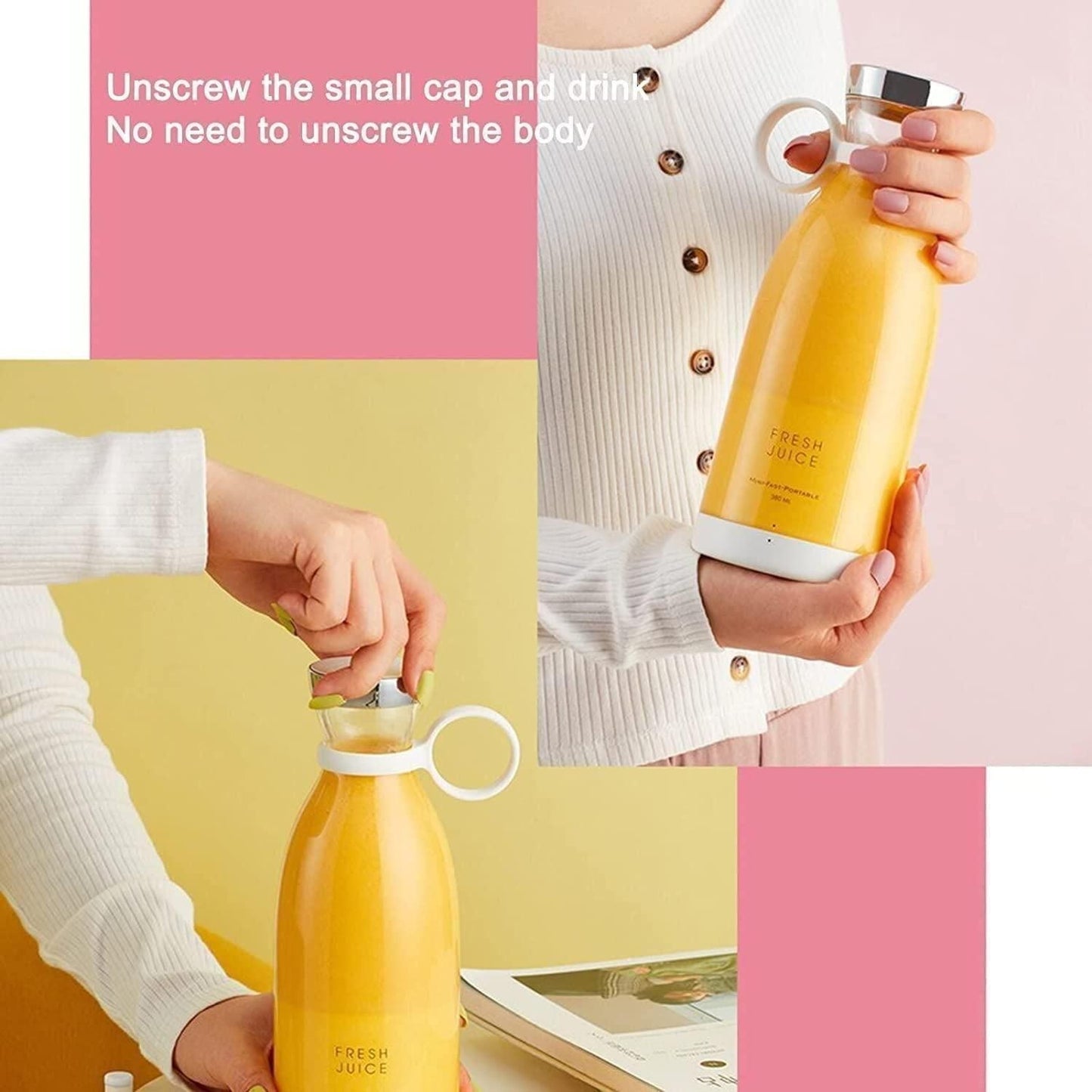 Electric Portable Mini Juicer Bottle cs2856-ri