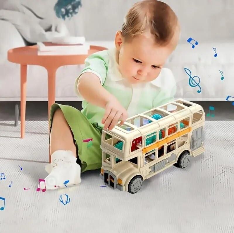 Retro Bus Double Decker Bus Model Toy Sound cs2856-ri