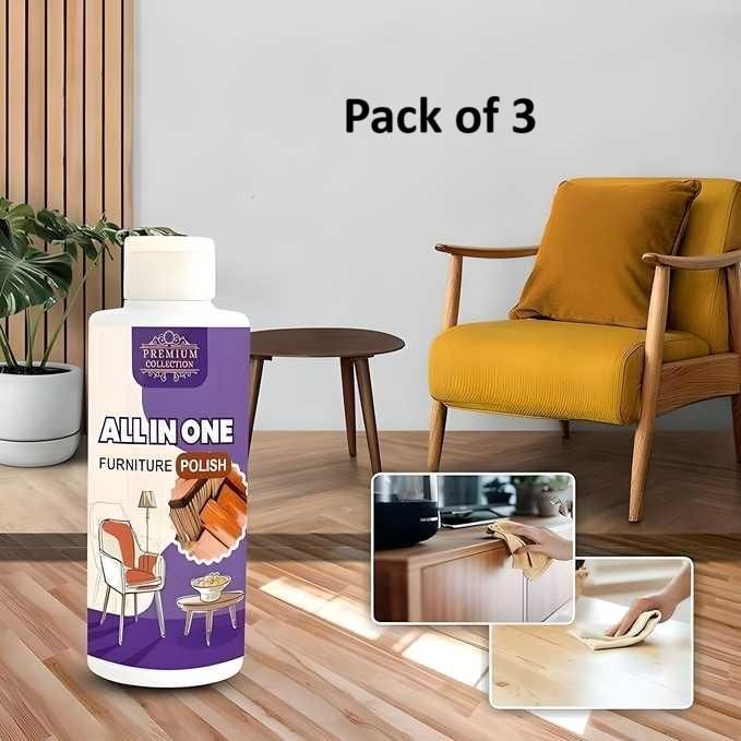 Polish Furniture Cleaner Shiner Floor Coating Paint Wood 100ML (Pack of 3) cs2856-ri