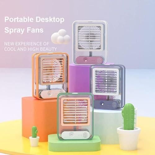 Rechargeable Battery Operated Mini USB Fan With Mist Water Spray cs2856-ri