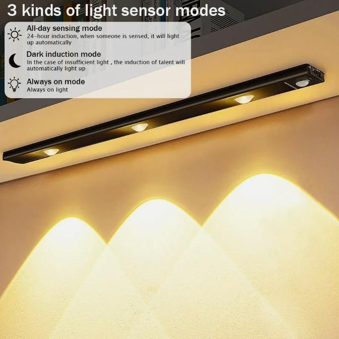 LED PIR Motion Sensor Cabinet  With USB Rechargeble cs2856-ri