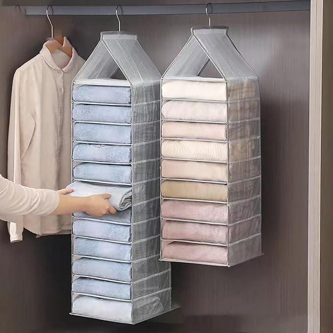 Hanging Closet Foldable Organizer 6 Slots cs2856-ri