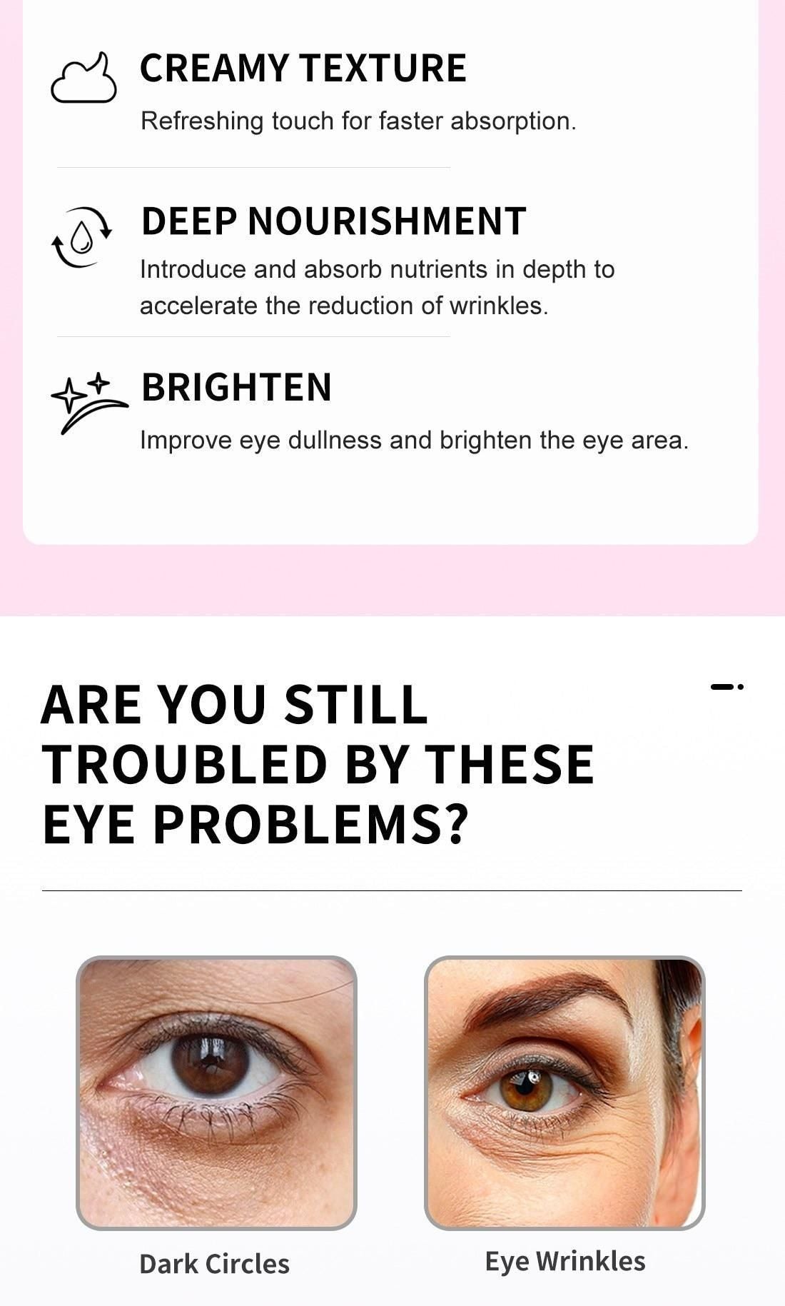 Under Eye Cream to Reduce Dark Circles, Puffiness and Fine Lines with Chia Seed Oil, Coffee Oil, Vitamines E & B3 (50 g) cs2856-ri