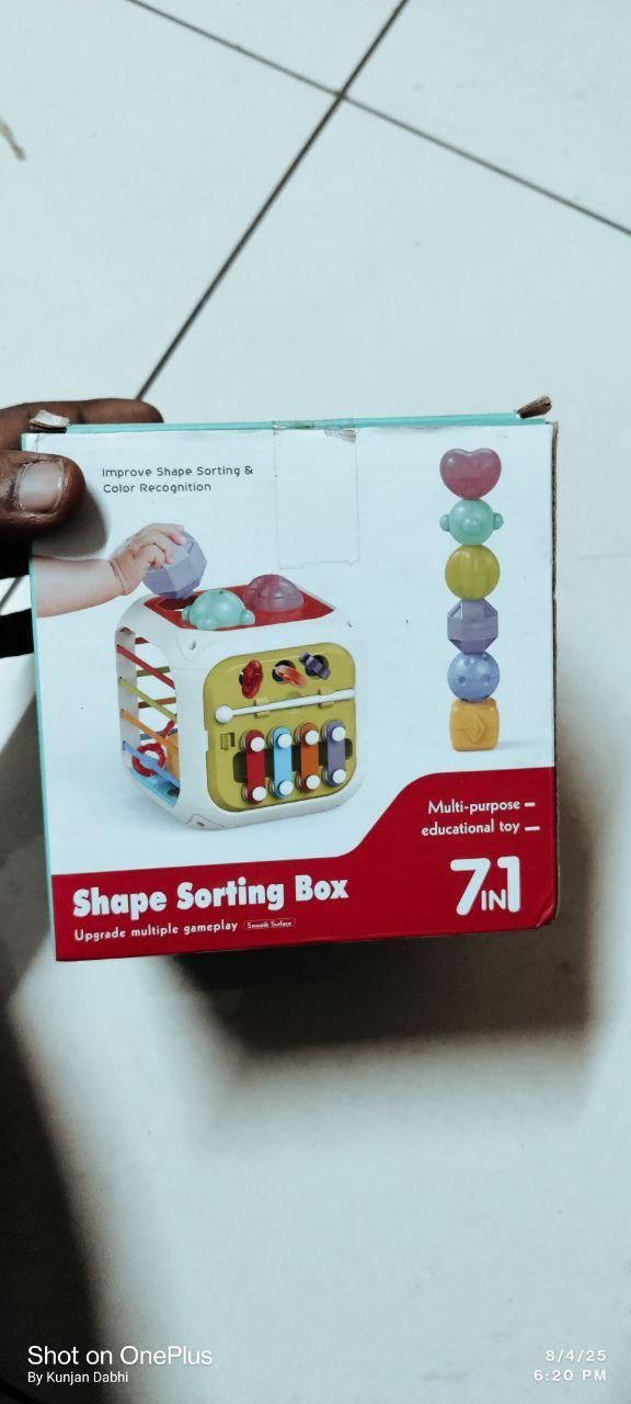 Montessori 7 in 1 Baby Sensory Toy for Kids cs2856-ri