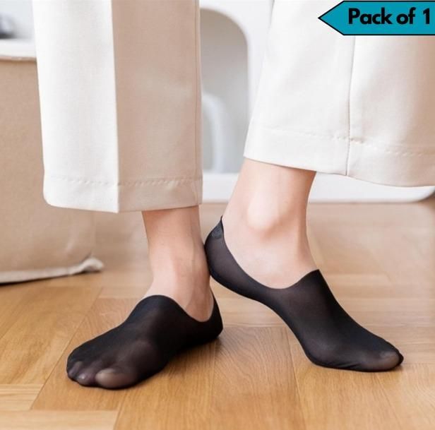Silicone Non-slip Invisible No Show Socks(Pack Of 1) cs2856-ri