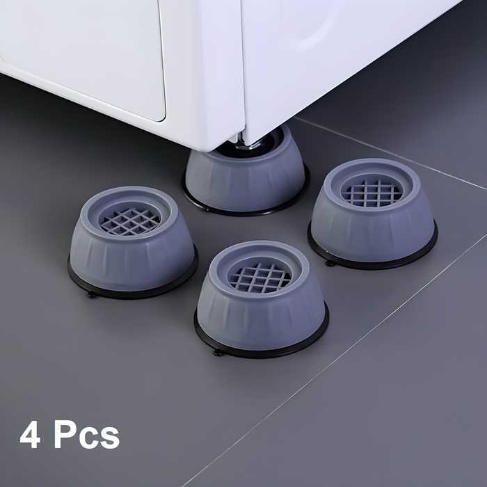 Anti Vibration Pad-Anti-vibration Pads For Washing Machine - 4 Pcs Shock Proof Feet For Washer ? Dryer, Great For Home, Laundry Room, Kitchen, Washer, Dryer, Table, Chair, Sofa, Bed (4 Units) cs2856-ri
