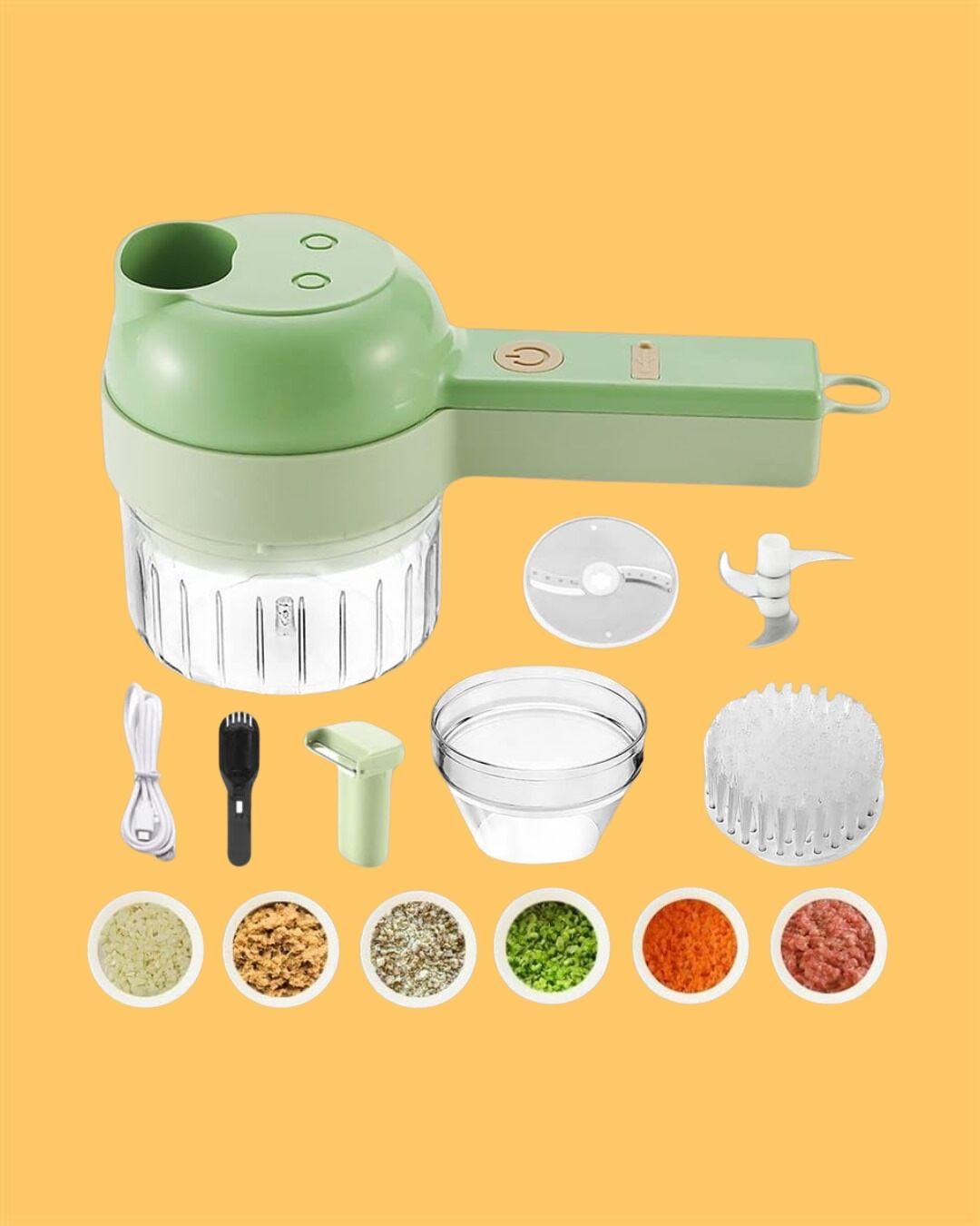 4 in 1 Portable Electric Vegetable Cutter Set cs2856-ri