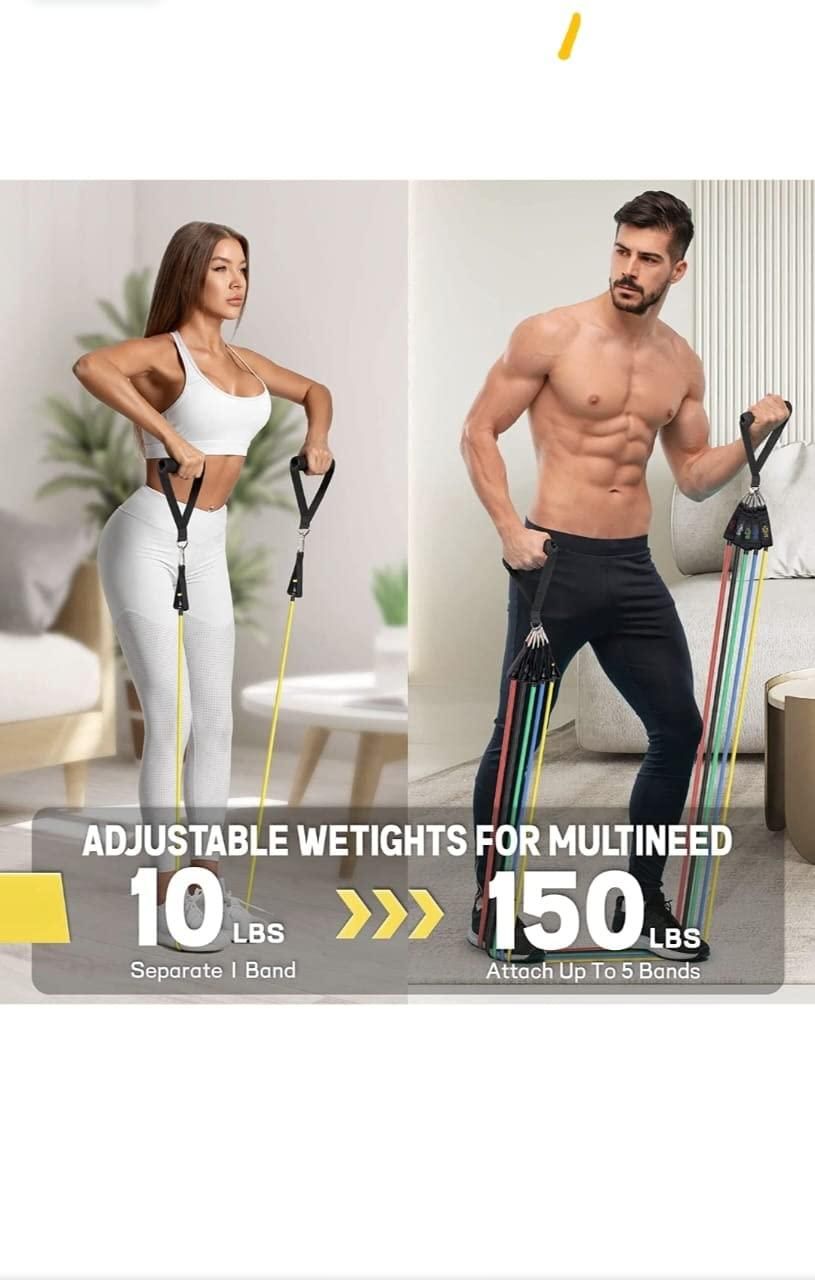 Resistance Band Set for Heavy Workout cs2856-ri