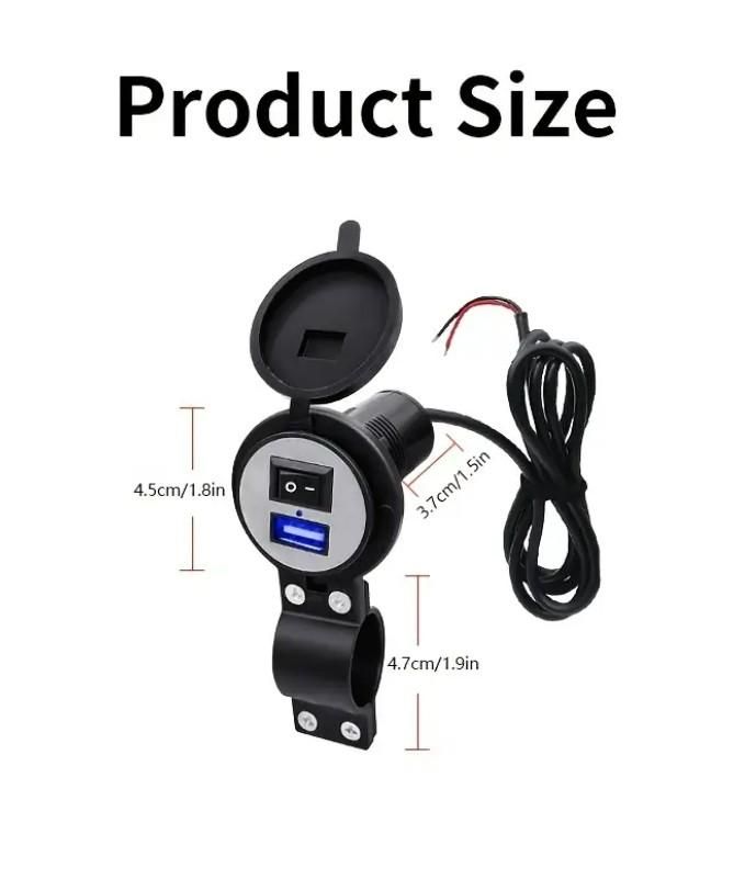 Bike-Motorcycle USB Charger cs2856-ri