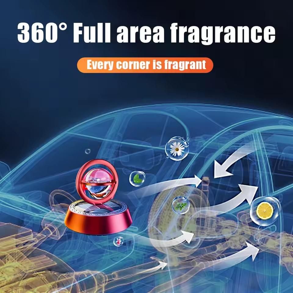 Solar Energy Rotate Car Perfume Diffuser cs2856-ri