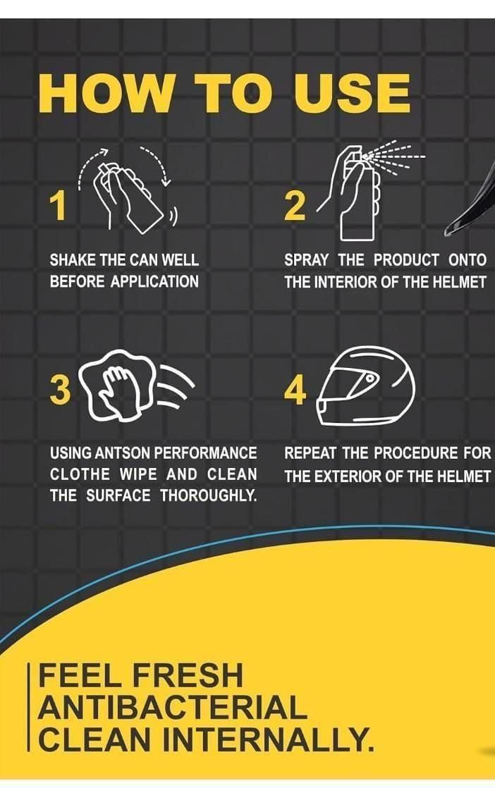 Helmet Disinfecting 400 ml Pack of 2 cs2856-ri