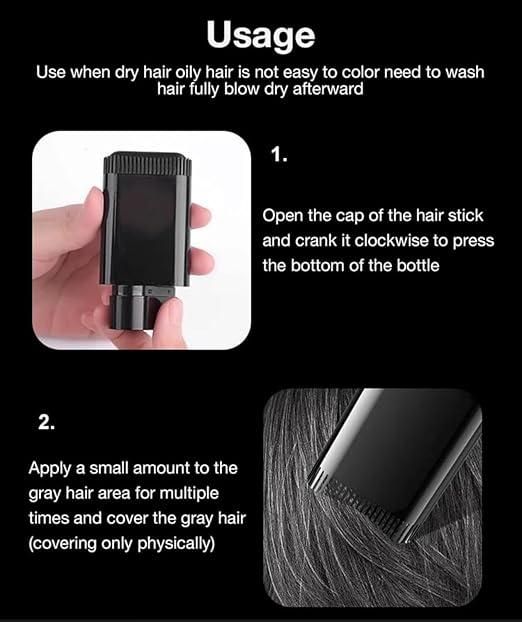 Covering White Hair touch up comb - Black cs2856-ri