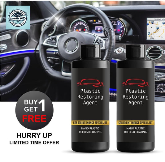 Nano Plastic Revitalizing Coating Agent for Car 100ml (Pack of 2) cs2856-ri