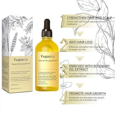 Veganic Natural Hair Growth Oil cs2856-ri