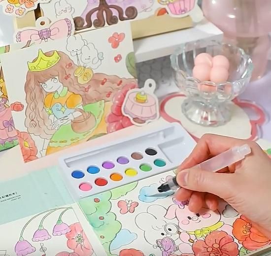 Cartoon Art Coloring Painting Set for Kid's cs2856-ri