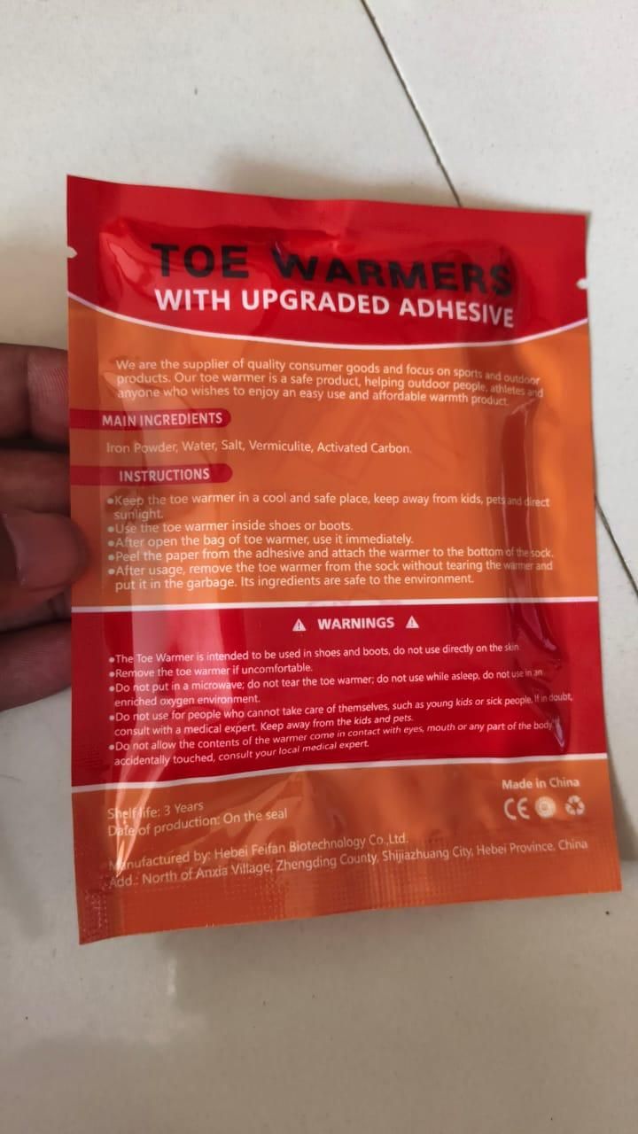 Toe Warmers With Stickers cs2856-ri