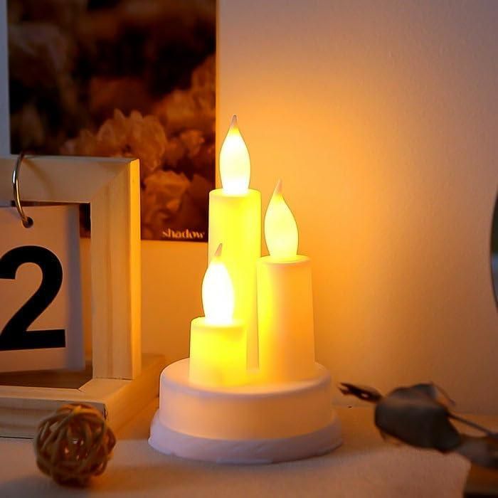 2 Pcs LED Candles Lights cs2856-ri