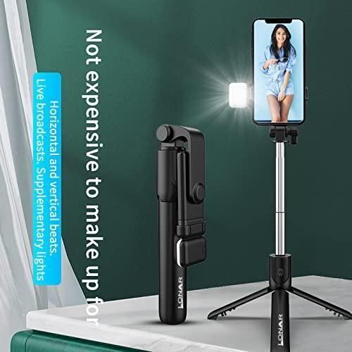 Extendable Flash 3-in-1 Selfie Stick Tripod with Bluetooth Remote cs2856-ri