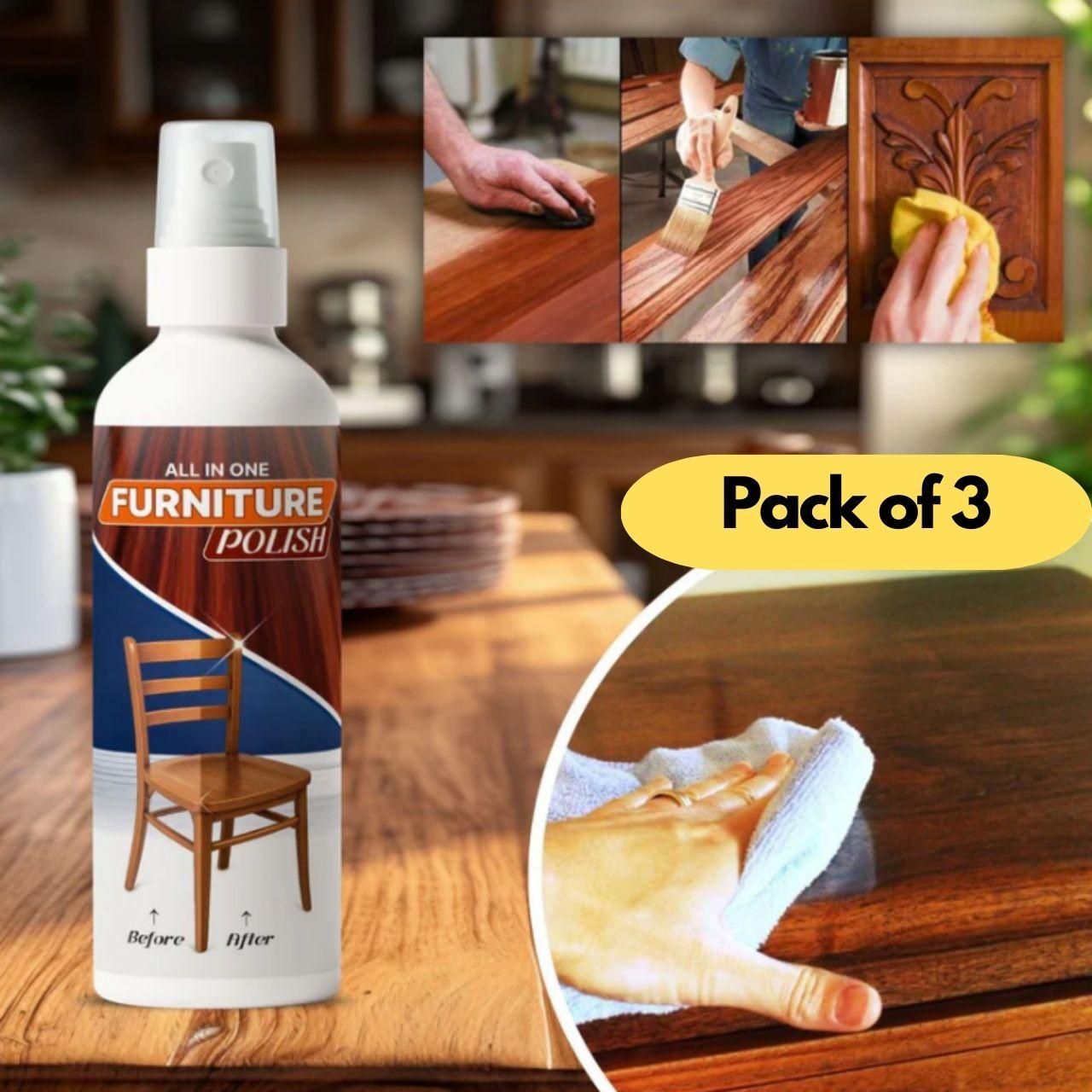 All In One Furniture Polish 450 grm Pack of 3 cs2856-ri